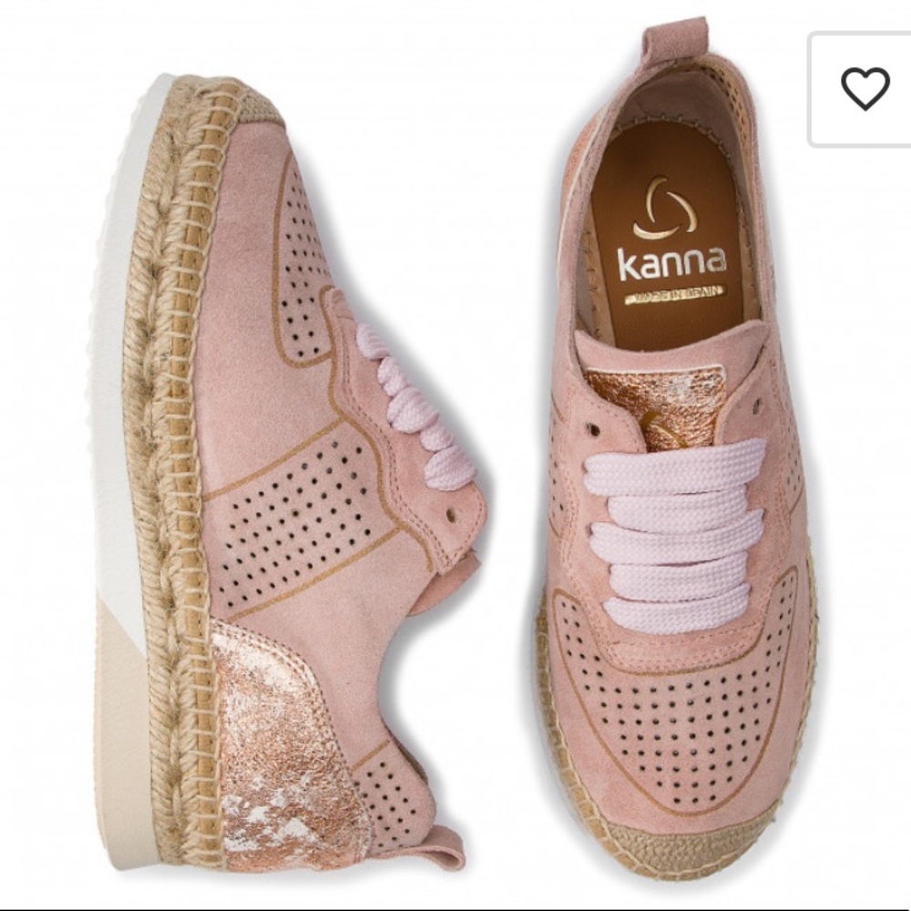 KANNA PINK IRIDESCENT Espadrille Sneakers - Picture 9 of 10